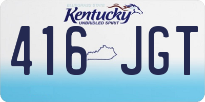 KY license plate 416JGT