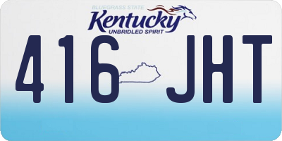 KY license plate 416JHT