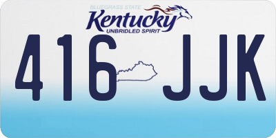 KY license plate 416JJK