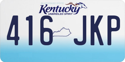 KY license plate 416JKP