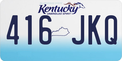 KY license plate 416JKQ