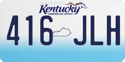 KY license plate 416JLH