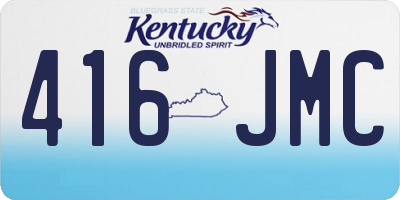 KY license plate 416JMC