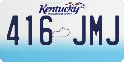 KY license plate 416JMJ