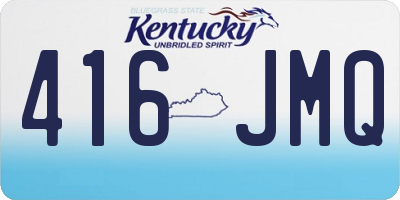 KY license plate 416JMQ
