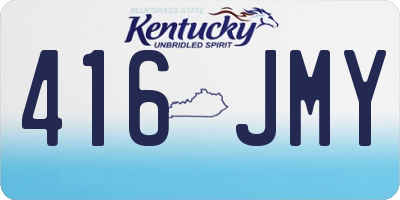 KY license plate 416JMY