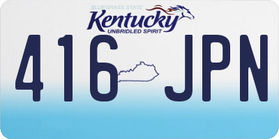 KY license plate 416JPN