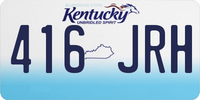 KY license plate 416JRH