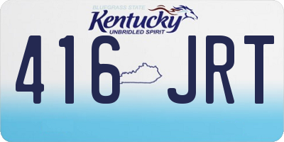 KY license plate 416JRT