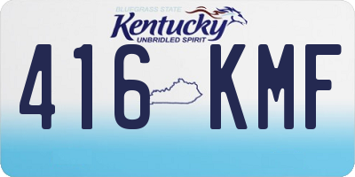KY license plate 416KMF