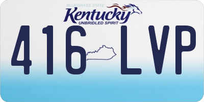 KY license plate 416LVP