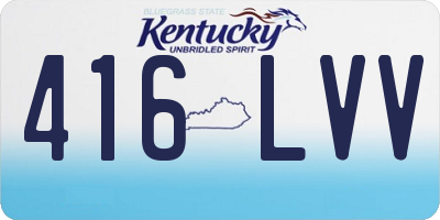 KY license plate 416LVV