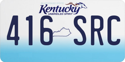 KY license plate 416SRC