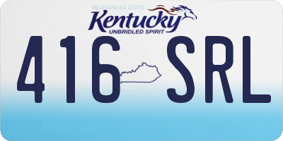 KY license plate 416SRL