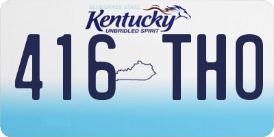 KY license plate 416THO