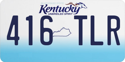 KY license plate 416TLR
