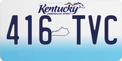 KY license plate 416TVC