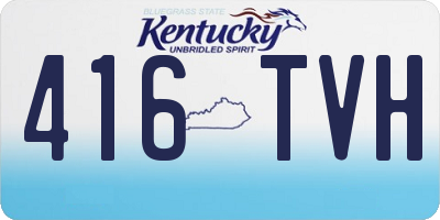 KY license plate 416TVH