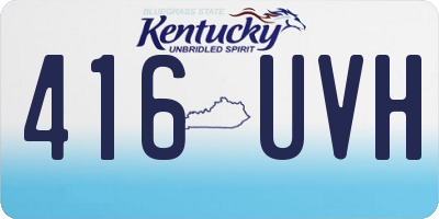 KY license plate 416UVH
