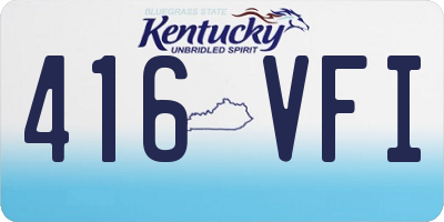 KY license plate 416VFI