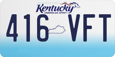 KY license plate 416VFT