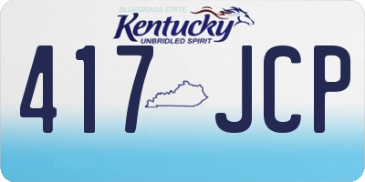 KY license plate 417JCP