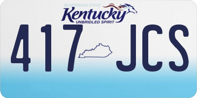 KY license plate 417JCS