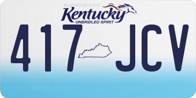 KY license plate 417JCV