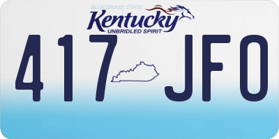 KY license plate 417JFO