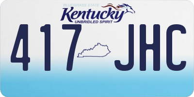 KY license plate 417JHC