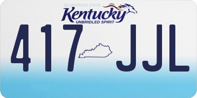 KY license plate 417JJL