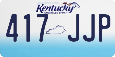 KY license plate 417JJP