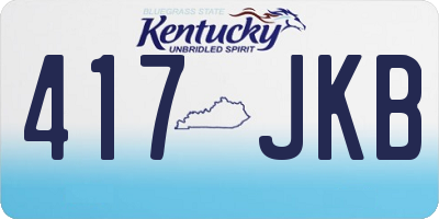 KY license plate 417JKB