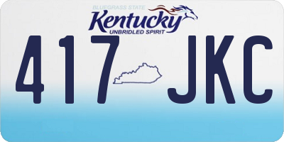KY license plate 417JKC