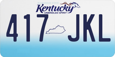 KY license plate 417JKL