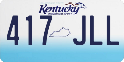 KY license plate 417JLL