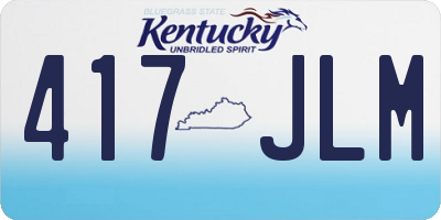 KY license plate 417JLM