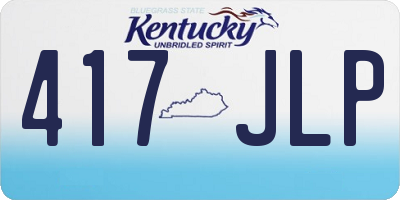 KY license plate 417JLP