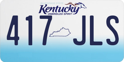 KY license plate 417JLS