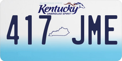 KY license plate 417JME