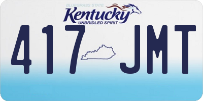 KY license plate 417JMT