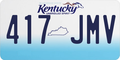KY license plate 417JMV