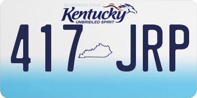 KY license plate 417JRP