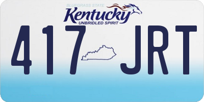 KY license plate 417JRT