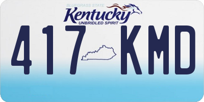 KY license plate 417KMD