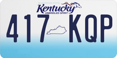 KY license plate 417KQP