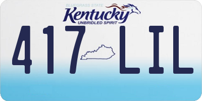 KY license plate 417LIL