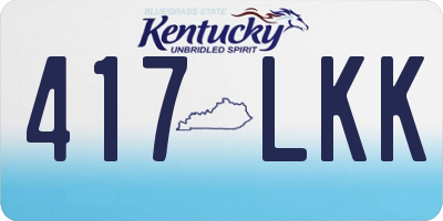 KY license plate 417LKK