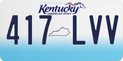 KY license plate 417LVV