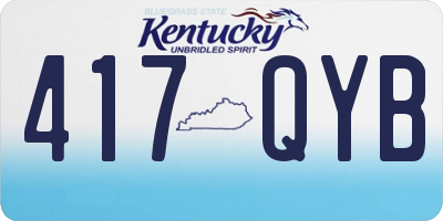 KY license plate 417QYB